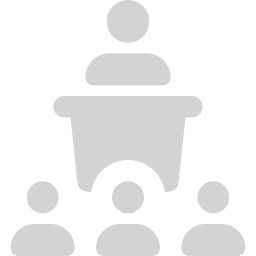 icon of a prople listening to a speaker